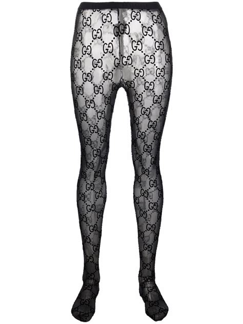 gucci logo tight|gucci distressed tights.